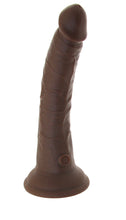 Load image into Gallery viewer, King Cock Elite Dual Density 7 Inch Silicone Cock in Brown
