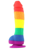 Load image into Gallery viewer, Colours Pride Edition 6&quot; Silicone Dildo in Rainbow