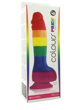 Load image into Gallery viewer, Colours Pride Edition 6&quot; Silicone Dildo in Rainbow